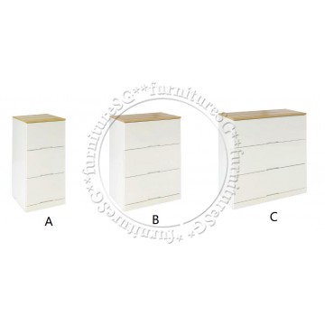 Clearance Chest of Drawers COD1244 ( Set B 1set only )